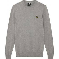 Lyle & Scott Cotton Merino Crew Jumper Harmaa