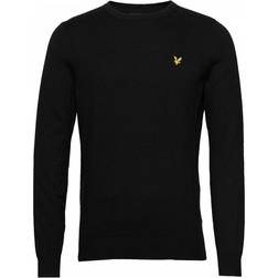 Lyle & Scott Cotton Merino Crew Jumper - Jet Black