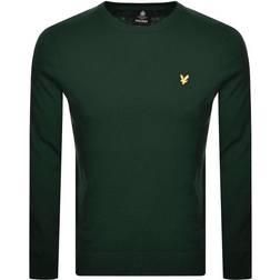 Lyle & Scott Jersey de cuello redondo de algodón merino Vert