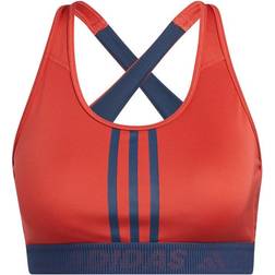 adidas Don't Rest 3-Stripes Bra - Crew Red/Crew Navy/Crew Red