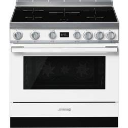 Smeg CPF9IPWH Portofino Stainless Steel, White