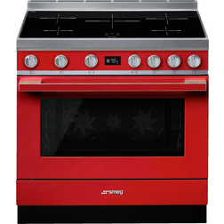 Smeg CPF9IPR Portofino Red, Stainless Steel
