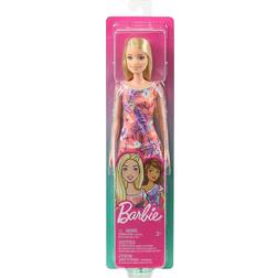 Barbie Beautiful Orange Flowery Dress GHT24