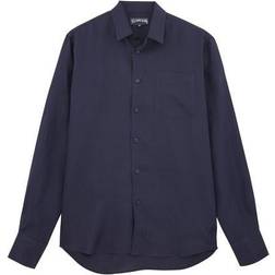 Vilebrequin Regular Fit Long Sleeve Linen Button Down Shirt