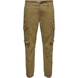 Only & Sons Cargo Trousers - Green/Kangaroo