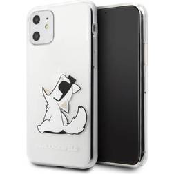 Karl Lagerfeld Coque pour Iphone 11 Choupette Gradient transparent