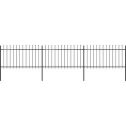 vidaXL Garden Fence with Spear Top 510x150cm