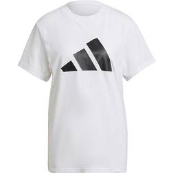 Adidas Sportswear Three Bar T-Shirt - White