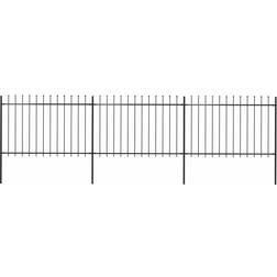 vidaXL Garden Fence with Spear Top 510x170cm