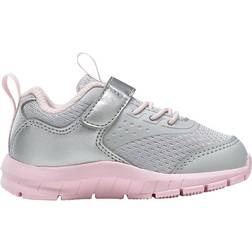 Reebok Infant Girl's Rush Runner 4 - Light Solid Grey/Silver Metallic/Porcelain Pink