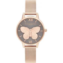 Olivia Burton & Mesh 3D Butterfly Rose (OB16MB28)