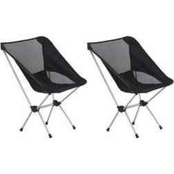 vidaXL Folding Camping Chairs with Carry Bag