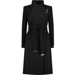 Ted Baker Rose Wool Wrap Coat - Black