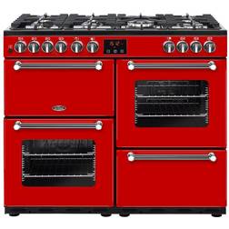 Belling Kensington 100DFT Dual Fuel Red