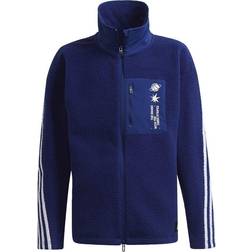 adidas Arkd3 Warm 3-Stripes Fleece Track Top Kids - Victory Blue/White