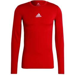 adidas Techfit Compression Long Sleeve T-shirt Men - Red