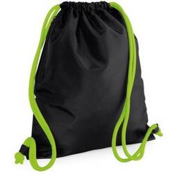 BagBase Icon Gymsac 2-pack - Black/Lime Green