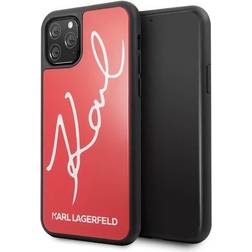 Karl Lagerfeld klhcn58dlksre iphone 11 pro czerwony/rouge hard coque signature glitter