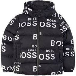 HUGO BOSS Logo Puffer Jacket - Black
