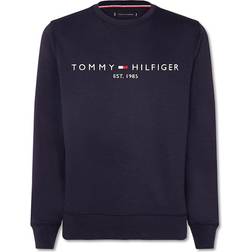 Tommy Hilfiger Logo Crew Sweater - Dark Blue