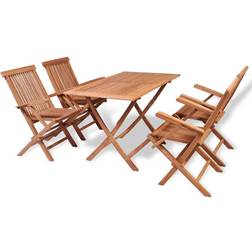 vidaXL 44683 Ensemble repas de patio, 1 Table incluse 4 Chaises