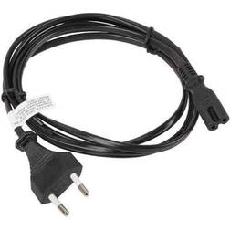 Lanberg Elkabel CEE 7/16 A IEC320 C7 Svart