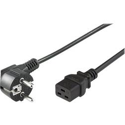 MicroConnect strømkabel CEE 7/7 til IEC 60320 C19 5 m