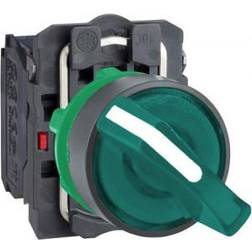 Schneider Electric Schneider Electric Harmony drejeafbryder komplet med led og 2 faste positioner i grøn 230-240vac 1xno 1xnc, xb5ak123m5