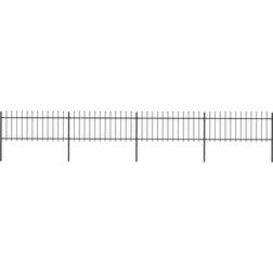 vidaXL Garden Fence with Spear Top 680x130cm