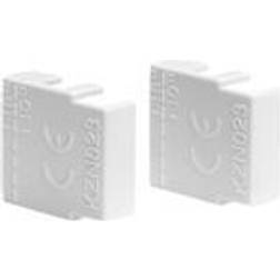 Hager KZN023 End cap White