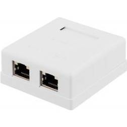 Deltaco 2xRJ45 Cat6 Shielded