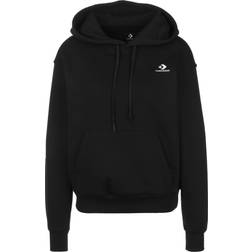 Converse Embroidered Star Chevron Pullover Fleece Hoodie - Black