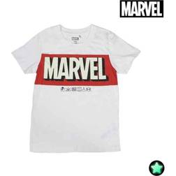 Cerda Glow In The Dark Marvel Short Sleeve T-shirt - White