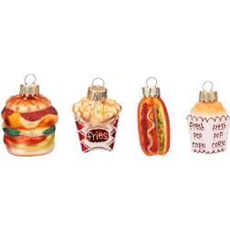 Sass & Belle Fast Food Shaped Baubles Weihnachtsbaumschmuck 12.7cm 4Stk.