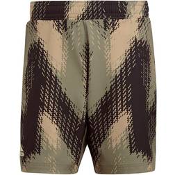 Adidas Printed Short 7 Inch P.blue 000/brown Male