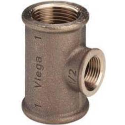 VIEGA T-stykke 11/4" Rødgods