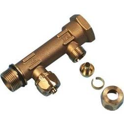 Uponor fordelerrør 15 mm med 2 studse