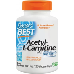 Doctor's Best Acetyl L-Carnitin 500mg med Biosint Carnitiner 120 Hættekapsler