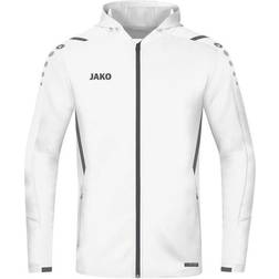 JAKO Challenge Hooded Jacket Unisex - White/Anthra Light