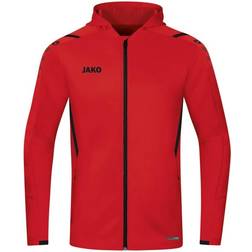 JAKO Challenge Hooded Jacket Unisex - Red/Black