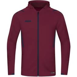 JAKO Challenge Hooded Jacket Unisex - Maroon/Seablue