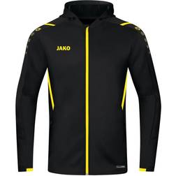 JAKO Challenge Hooded Jacket Unisex - Black/Citro