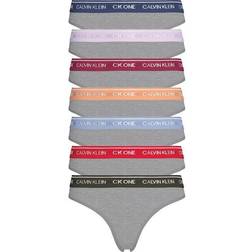 Calvin Klein CK One Thongs 7-pack - Grey Heather