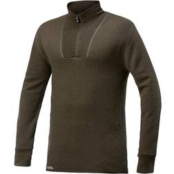 Woolpower Zip Turtleneck 400 - Pine Green