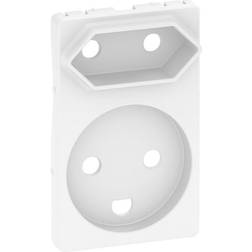 Schneider Electric Fuga afdækning stikkontakt 1xM/J 1xEuro 1,5M hvid