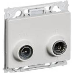 Schneider Electric OPUS66 TV/R Slutdåse TD301 Lysegrå