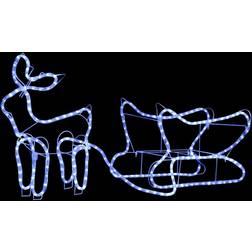 vidaXL Reindeer and Sleigh Jullampa 47cm