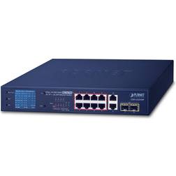 Planet GSD-1222VHP Switch 10P 8 PoE+ 120W & 2 SFP