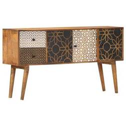 vidaXL Printed Pattern Natural Sideboard 130x70cm