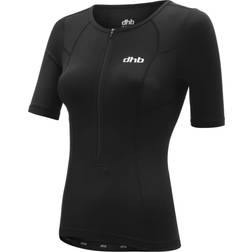 Dhb Hydron Tri Short Sleeve Top Women - Black